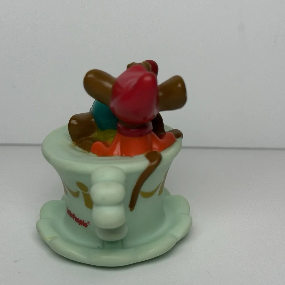 Fisher‎ Price Little People Figure Gus & Jaq Cinderella Mice Teacup Disney 2014